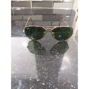 Ray-Ban Full Aviator Camouflaje Gold Sunglasses 58-14